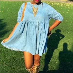 Denim Smock Dress